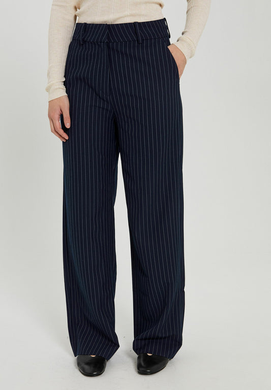 Neo Pants -  Pinstripe Navy