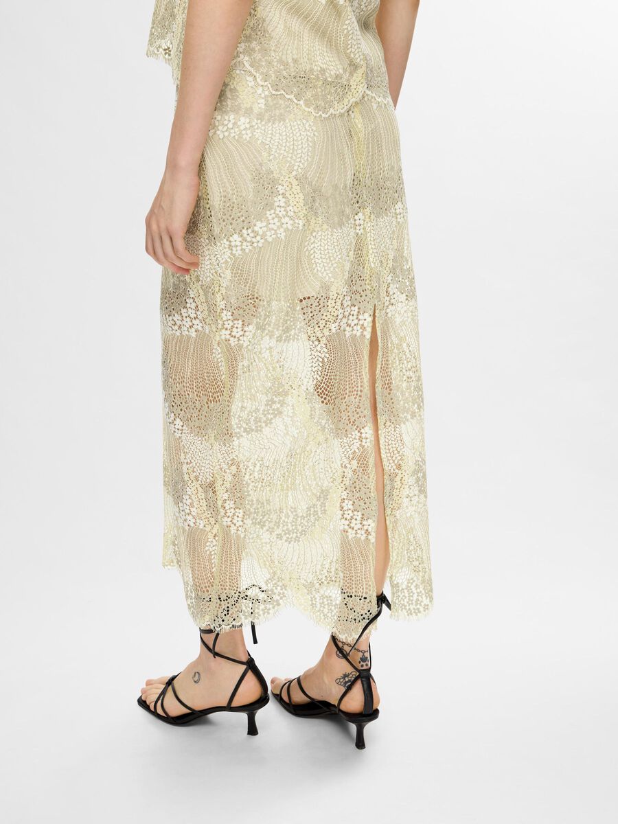 Felica HW Ankle Lace Skirt  - Flan