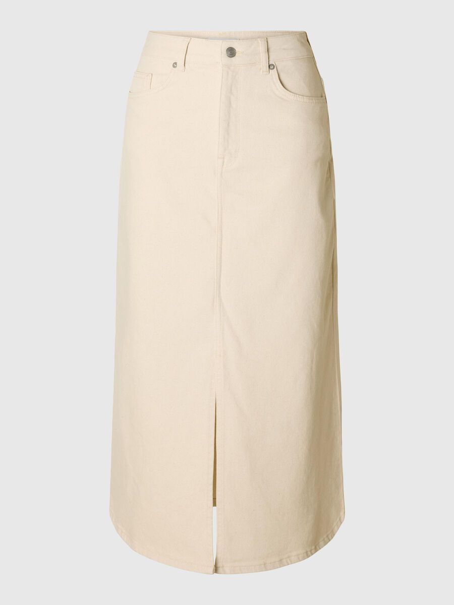 Krista Gerda HW Maxi Skirt - Ecru