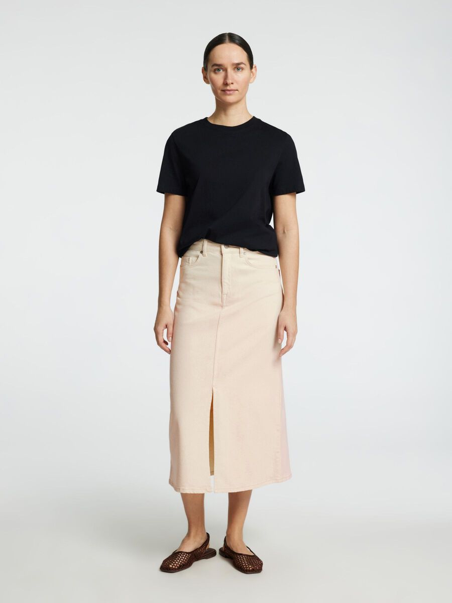 Krista Gerda HW Maxi Skirt - Ecru