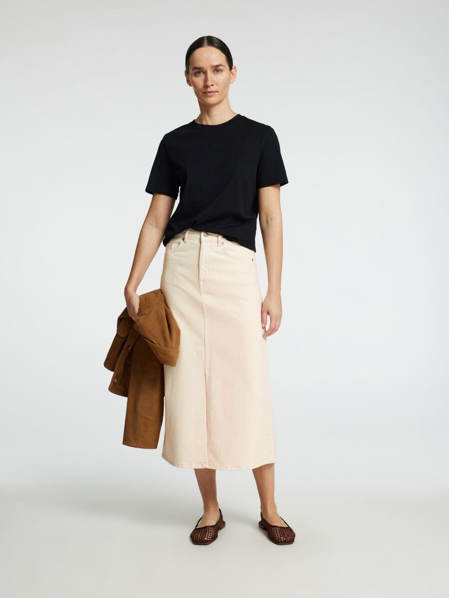 Krista Gerda HW Maxi Skirt - Ecru