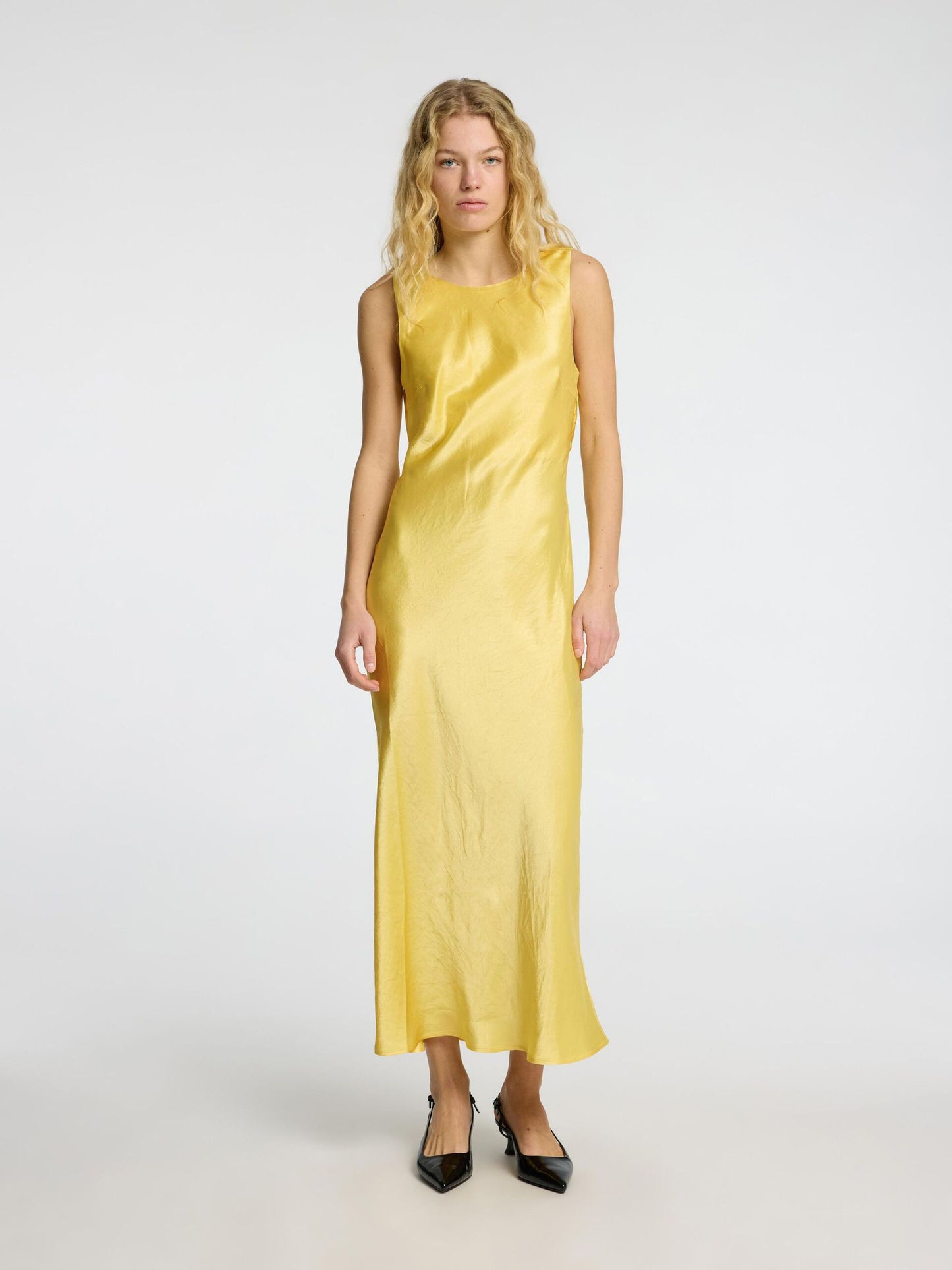 Selene Cowl Back Midi Dress - Sundress