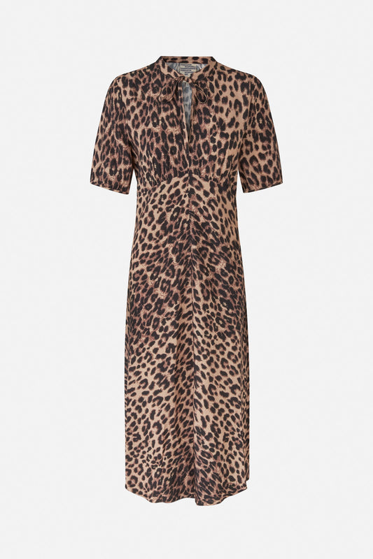 Anneliek Dress - Brown Leopard