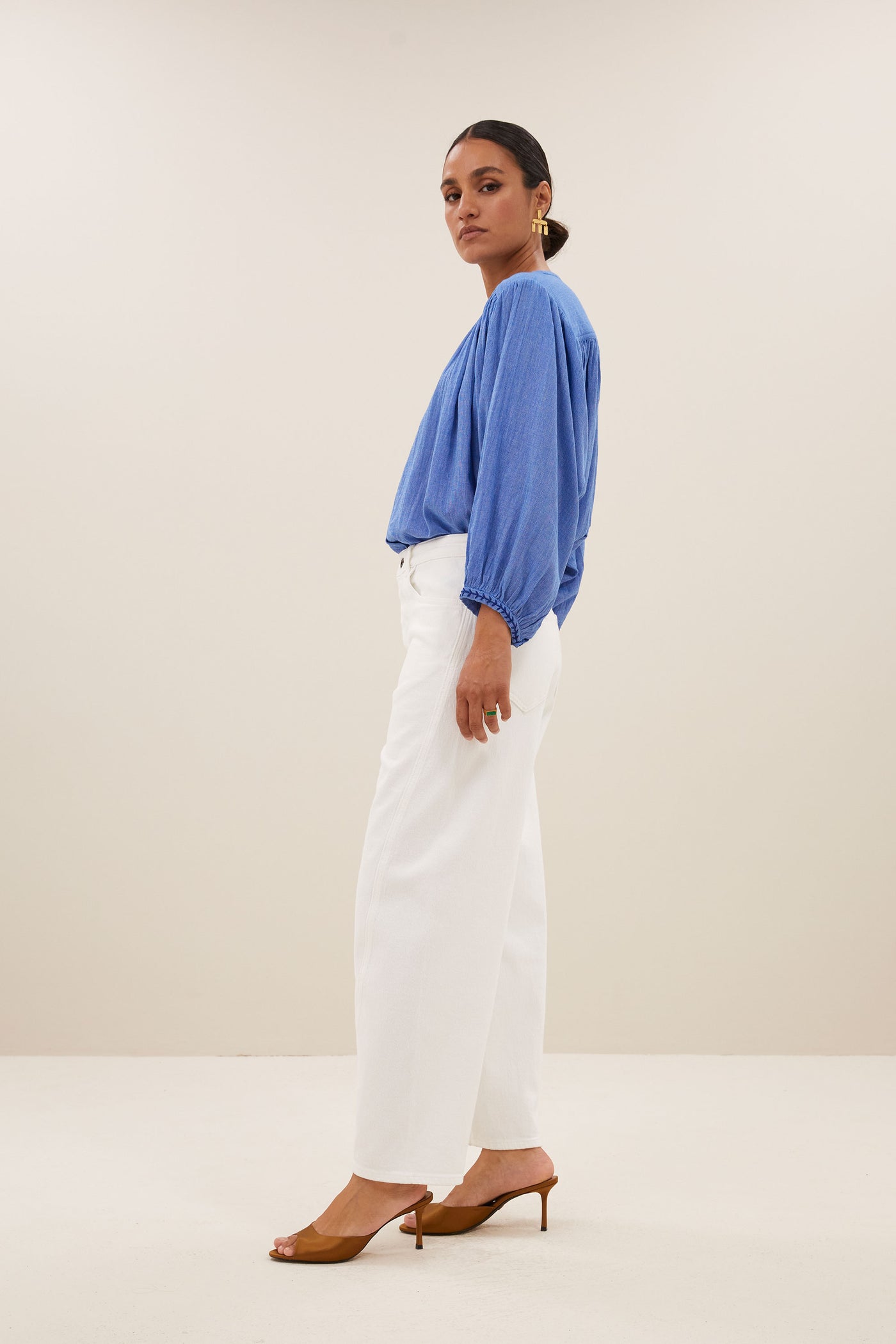 Becky Athia Blouse - Sapphire Blue