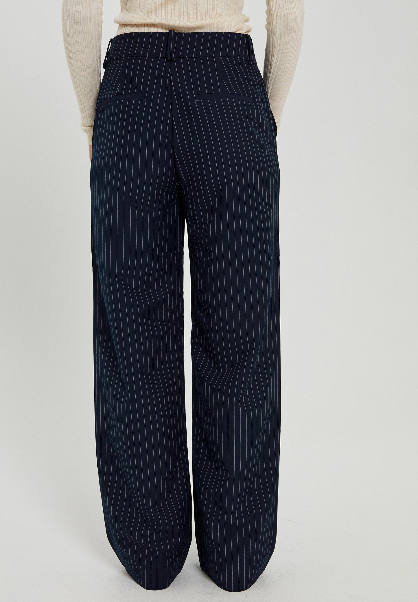 Neo Pants -  Pinstripe Navy