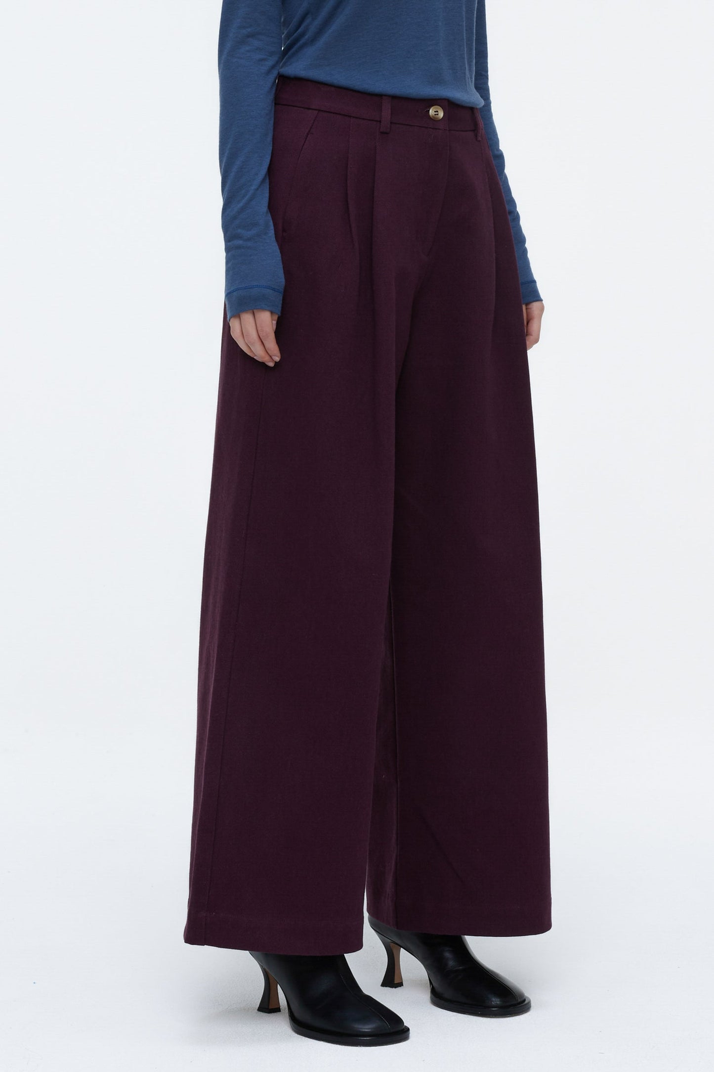 Pansmokey Pants - Burgundy