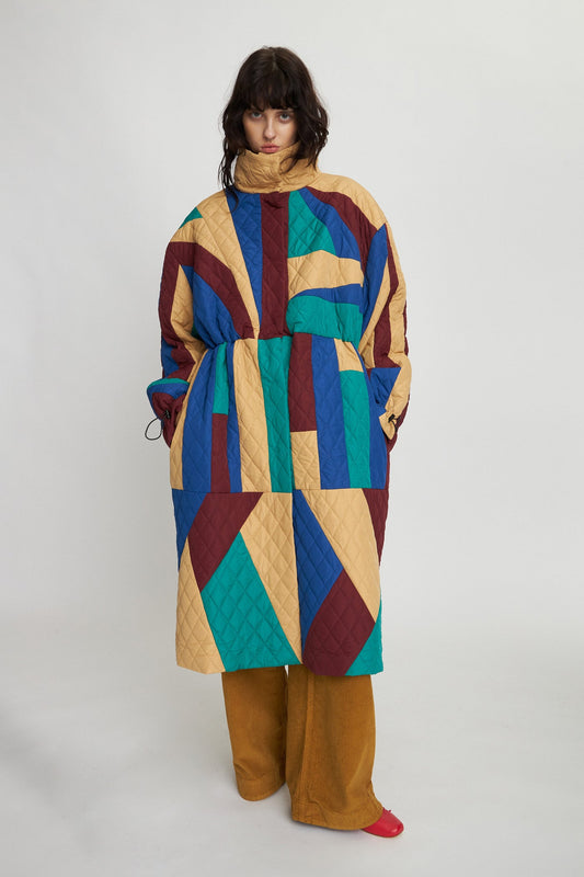 Patchwork Coat - Multicolour