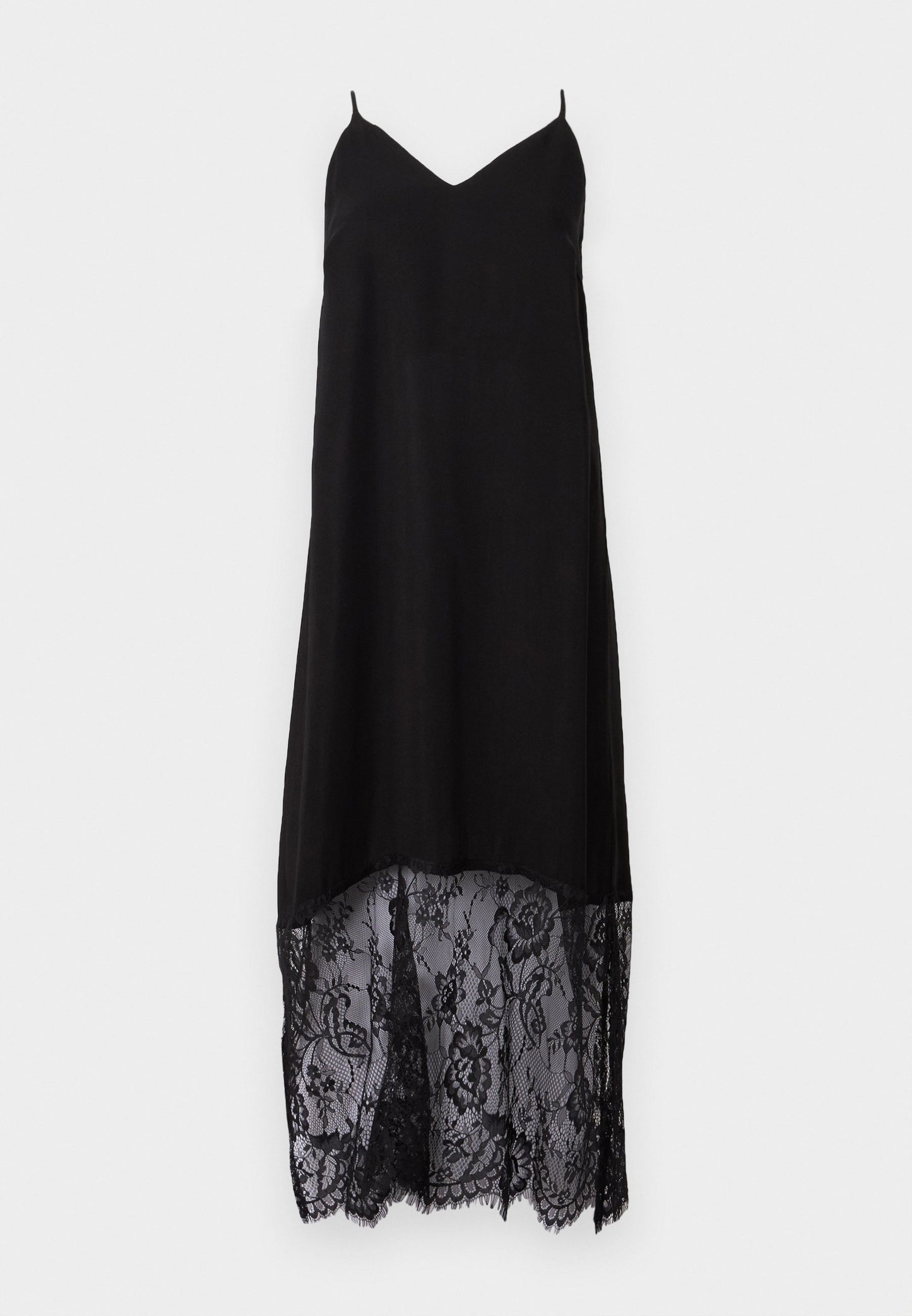 Edith Midi Dress -  Black