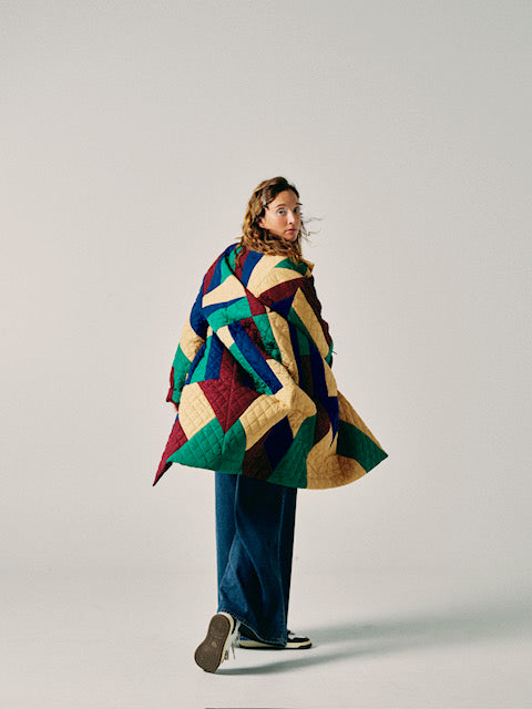 Patchwork Coat - Multicolour